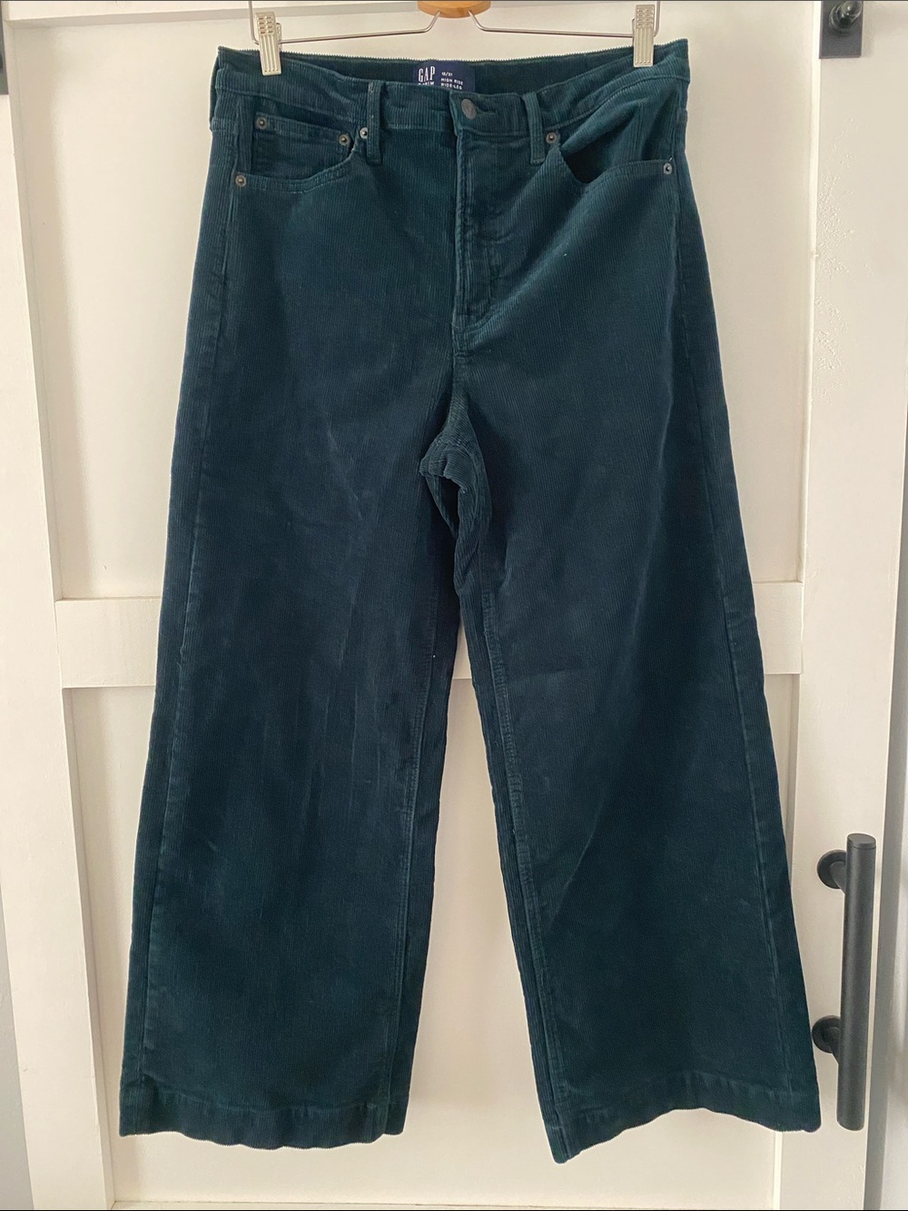 GAP Wide-Leg Corduroy Jeans in Deep Teal